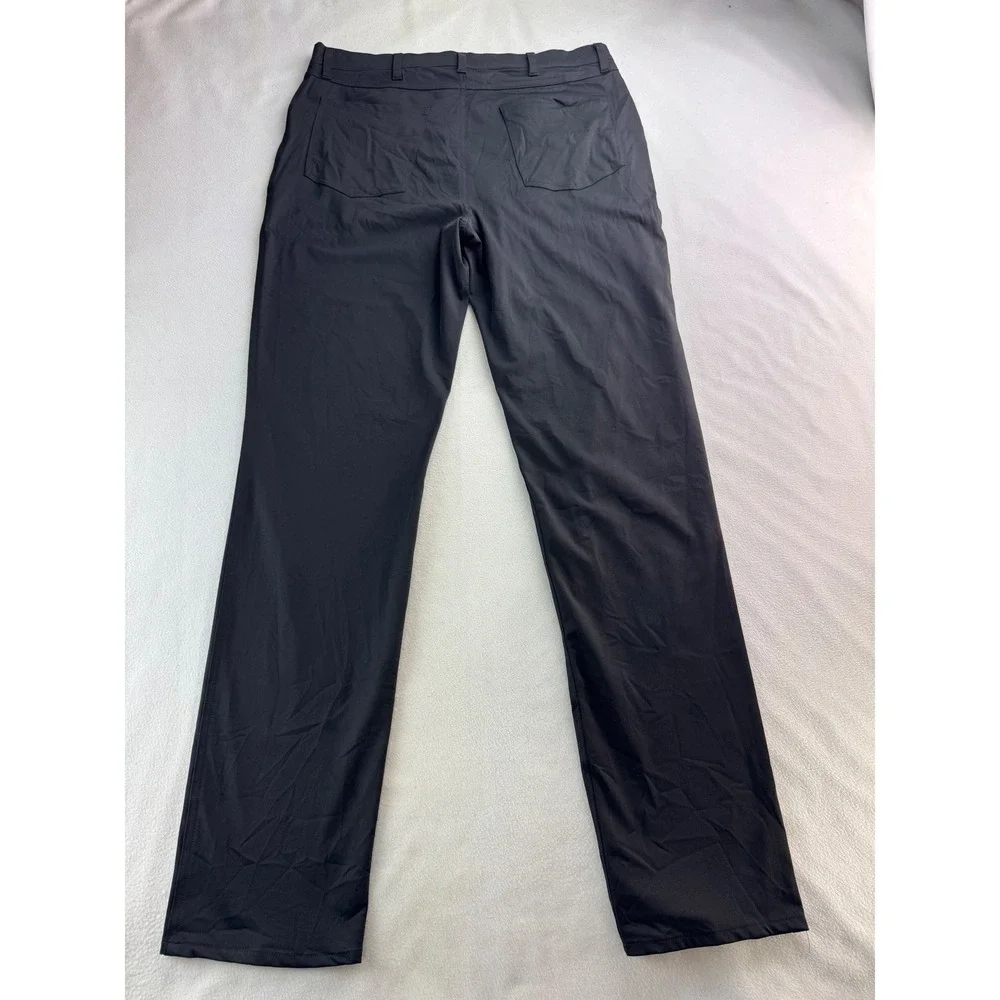 Stylus Mens Black Polyester Performance Dress Pants Size‎ 36x36 Modern Fit